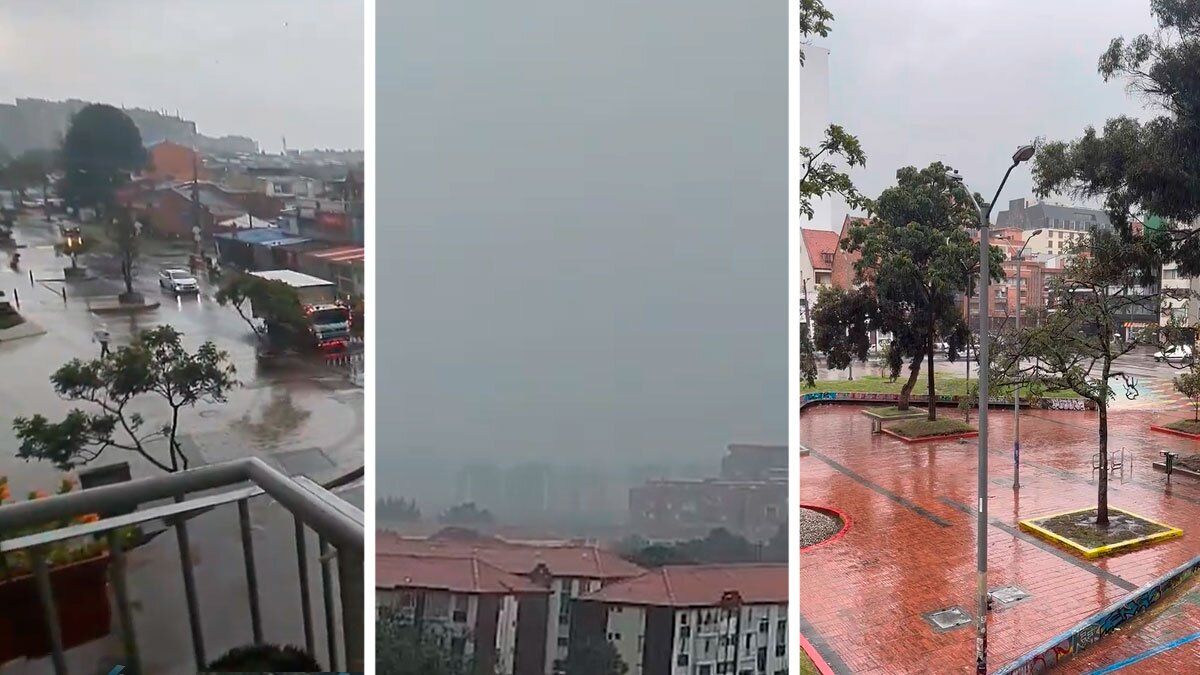 Videos | Fuertes lluvias en varios puntos de Bogotá: 10 localidades están ‘bajo el agua’