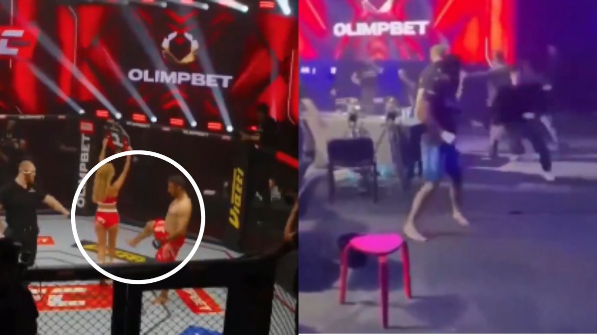 Video | Luchador terminó linchado por el público después de haber pateado a un modelo