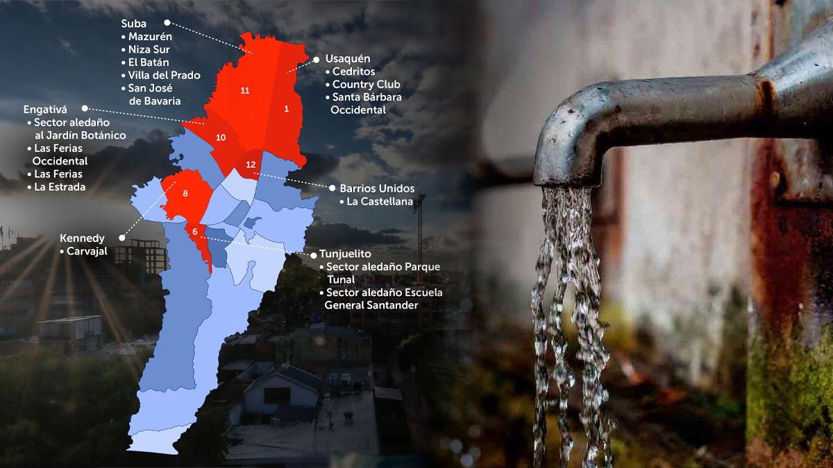 Este es el nuevo ciclo de racionamiento de agua para Bogotá que inicia este viernes