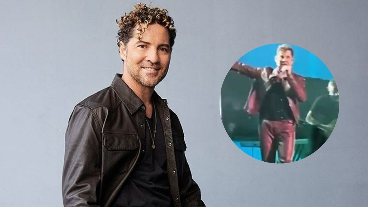 David Bisbal se le rompió pantalón en concierto